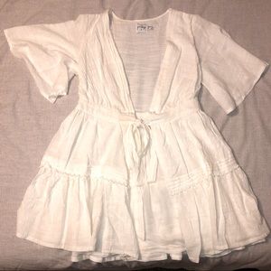 Princess Polly White Wrap Dress
